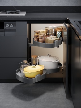 Kitchen corner drawers