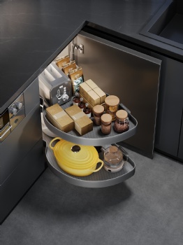 Kitchen corner drawers