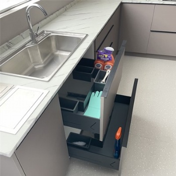 Pullout under sink U shape baskets