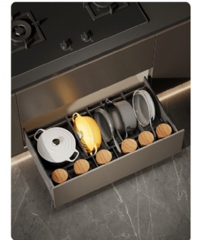 Kitchen tableware pullout drawers