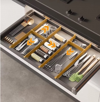 Shallow pullout baskets