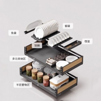 Shallow pullout baskets