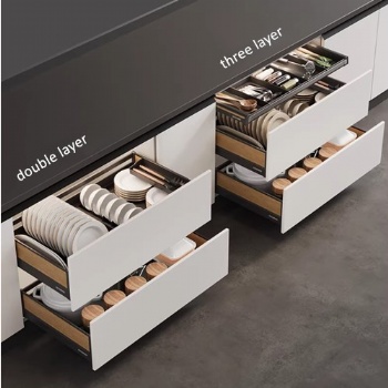 Shallow pullout baskets