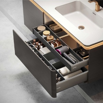 U shape under sink pullout basket