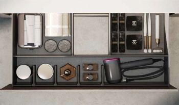 U shape under sink pullout basket