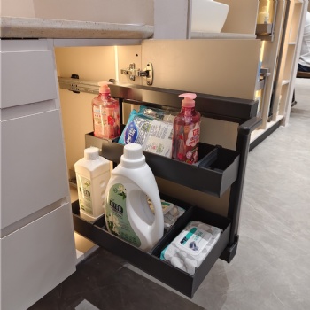 vanity sink base pullout