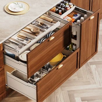 Cabinet pullout basket