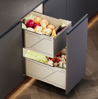 Pull-Out Basket Drawers for Fruits&Grains