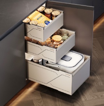 Pull-Out Basket Drawers for Fruits&Grains